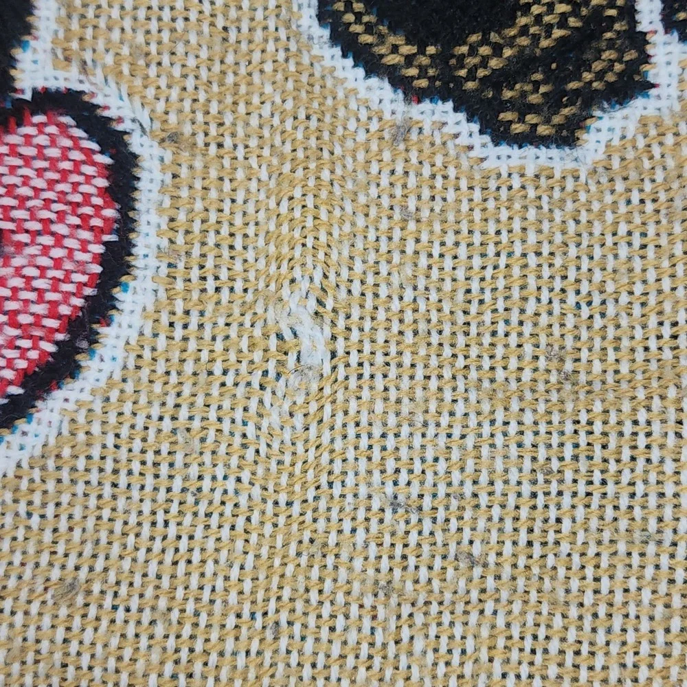Scooby-Doo Woven Tapestry Throw Blanket Unisex OS Tan Good Vintage Fringed 90s